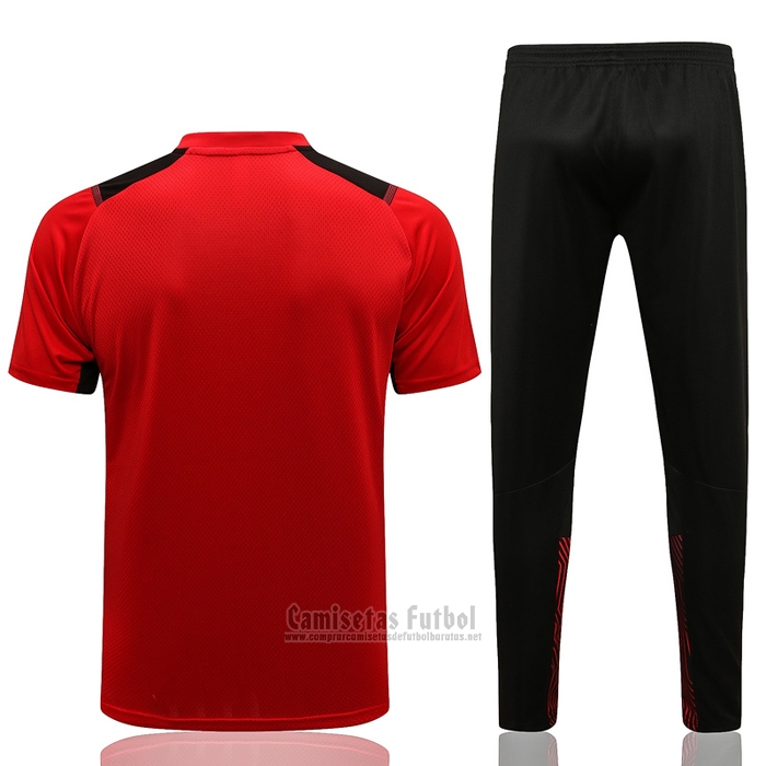 Chandal del AC Milan Manga Corta 2021-2022 Rojo